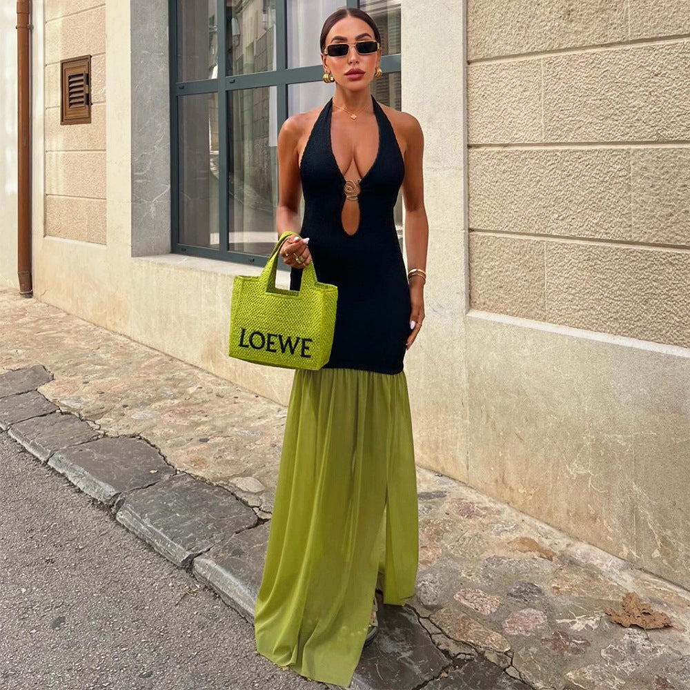 Lena - Vestido largo con tirantes